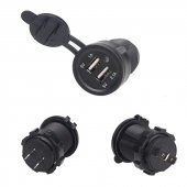 Universal çift usb'li soket 12-24V / ICCA102 - 1
