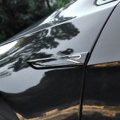 Golf 8 2li çamurluk arması siyah-nikelaj / YACI165 thumbnail 2