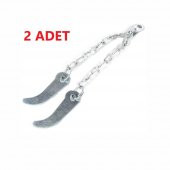 Kasa Bağlantı Ekipmanları Çiftli Zincirli Kasa Çivi-2 Adet - 1