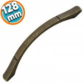 Mobilya Banyo Mutfak Dolabı Çekmece Dolap Kapak Kulpu Kulbu Antik Sarı128 mm Metal Kulp - 1