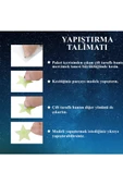 200 Adet Karanlıkta Parlayan Fosforlu Yıldız Dekoratif Sticker Süs - 4