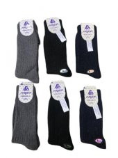 Bora Yün Çorap Doğal Yün Dikişsiz Kışlık Yün Çorap Aryün 6 Çift 4044 Ary - 3
