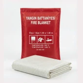 Yangın Söndürme Battaniyesi 100 x 140 cm CE Sertifikalı thumbnail 1