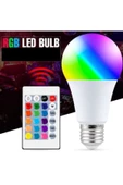 Rgb Kumandalı Led Renkli Ampul 9w (beyaz Işıklı Ve Çok Renkli ) Ayarlanabilir / Kısılabilir - 2