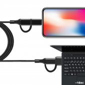 ScHitec 100W 4in1 Type-C - USB - Lightning - Type-C Çıkışlı Hızlı Data ve Şarj Kablosu Siyah - 2