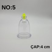 Hacamat & Masaj Kupası No:5 Silikon Tıpalı 10 adet - 1