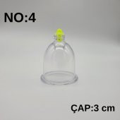 Hacamat & Masaj Kupası No:4 Silikon Tıpalı 10 adet - 1