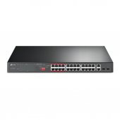 TP-Link TL-SL1226P 24-Port 10/100 Mbps + 2-Port Gigabit Switch 2-SFP 24 Port 250W - 1