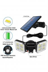 YeniTech Güneş Enerjili Solar Lamba 20w 120 Bahçe Sokak Lamba - 1