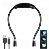 YeniTech-Usb Şarjlı Kitap okuma Ve Tamir Boyun Askılı Led Işığı - 1