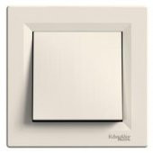 Schneider EPH0100123 Asfora Krem Anahtar Çerçeveli - 1