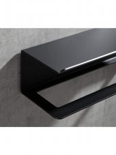 Dekoratif Metal Siyah Mutfak Banyo Rafı Havlu Askılık Duvar rafı Ve Askılık - 5