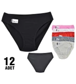Tutku 12 'li Nevra Bayan Bikini Külot Kombin 0531 - 1