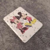 Cep Ayna Makyaj Çanta Seyehat Taşınabilir Mickey Minnie Mouse Ayna Kozmetik Büyüteç Kompakt thumbnail 1