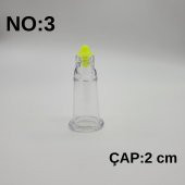 Hacamat & Masaj Kupası No:3 Silikon Tıpalı 100 adet - 1