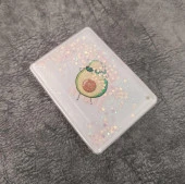 Cep Ayna Avokada Makyaj Çanta Seyahat Taşınabilir Ayna Simli Sulu Kozmetik - 1