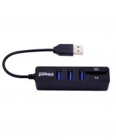 Usb Hub 3 Port MicroSD Tf Sd Kart Okuyucu Çoklayıcı - 1