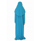 TURKUAZ FERMUARLI NAMAZ ELBİSESİ - 1