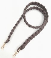 Angel Çanta Aksesuar 130 cm Örgü Model Kahverengi Suni Deri Çanta Sapı Light Gold Metalli thumbnail 2