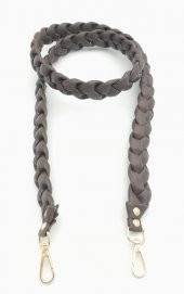 Angel Çanta Aksesuar 130 cm Örgü Model Kahverengi Suni Deri Çanta Sapı Light Gold Metalli thumbnail 3