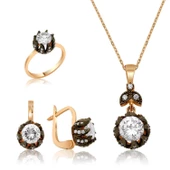 Lucky Life 925 Ayar Gumuss Elmas Model Lale Bayan Set - 1