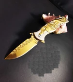 Browning Gold Kuru Kafa Desenli Klipsli Çakı thumbnail 2