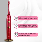 Wagner Stern WHITEN+ Sürümü. Akıllı Elektrikli Diş Fırçası - Yakut Kırmızı - 4