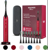 Wagner Stern Basınç Sensörlü Ultrasonik Beyazlatıcı Diş Fırçası - Bordo - 1