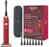 Wagner Stern Basınç Sensörlü Ultrasonik Beyazlatıcı Diş Fırçası - Bordo-Altın - 1