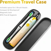 Wagner Stern Basınç Sensörlü Ultrasonik Beyazlatıcı Diş Fırçası - Şeftali-Mavi - 3