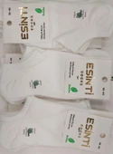 ESİNTİ BAYAN BAMBU SNECKER ÇORAP 6 ADET - 1