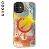 iPhone 11 Kılıf Magsafe Özellikli Infinity Desenli Silikon Kapak - 1