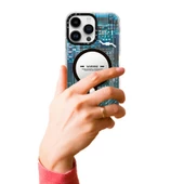 iPhone 14 Pro Kılıf Magsafe Özellikli Infinity Desenli Silikon Kapak - 8