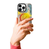 iPhone 14 Pro Kılıf Magsafe Özellikli Infinity Desenli Silikon Kapak - 12