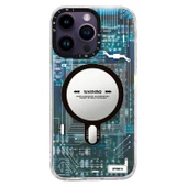 iPhone 14 Pro Max Kılıf Magsafe Özellikli Infinity Desenli Silikon Kapak - 2