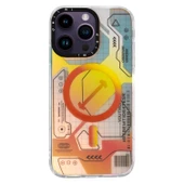 iPhone 14 Pro Max Kılıf Magsafe Özellikli Infinity Desenli Silikon Kapak - 4