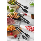 6 Adet Isıya Dayanıklı Silikon Spatula Seti Mutfak Silikon Yumurta Fırçası Kaşık ve 3'lü Maşa Seti - 3
