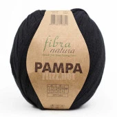 Fibra Natura Pampa Pamuk Ribbon / 23-12 / Siyah thumbnail 2