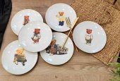 Roy King Bear 6 lı Pasta Tabak 20 cm - 1