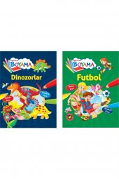 Eğlendiren Boyama Seti -futbol+dinozorlar - 1