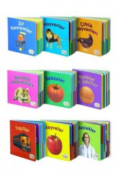 Mini Eğitici Ve Öğretici Karton Kitaplar - 9 Adet - 1