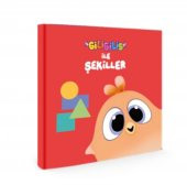 06+ Yaş Çocuklar için eğitici Eğitici Giligilis ile Şekiller - Eğitici Mini Karton Kitap - 1