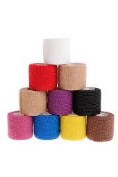 12 Adet Elastik Kendinden Yapışkanlı Koban Bandaj 5 cm - 3