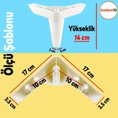 Aspen 6'lı Set Mobilya Tv Ünitesi Çekyat Koltuk Kanepe Baza Destek Ayağı Ayakları 14 Cm Beyaz M8 thumbnail 2