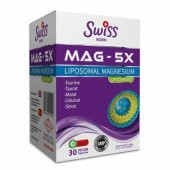 Swiss Bork Mag-5X Lipozomal Magnezyum Takviye Edici Gıda 30 Vegan Kapsül - 1