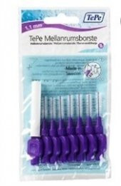Tepe Diş Arası Fırçası 1.1 mm Mor 8 li - 1