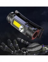 Black Watton Waterproof Powerled + SMD Parlak Led 150 Lümen Şarjlı Kafa Feneri - 3