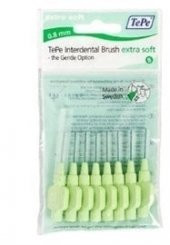 Tepe Ekstra Soft Yumuşak Arayüz Fırçası 0.8 mm Yeşil 8 li - 1