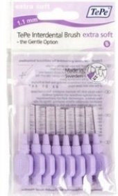 Tepe Ekstra Soft Yumuşak Arayüz Fırçası 1.1 mm Mor 8 li - 1