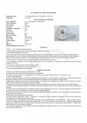 18W Ledli Sensörlü Armatür Plastik Beyaz Işık - 2